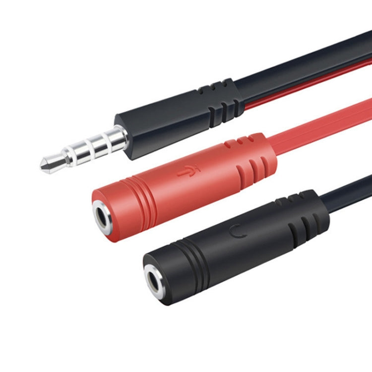 10 PCS Y-1001 20cm 3.5mm Car Audio Computer Headset Microphone 2 In 1 Adapter Cable, Y-1001
