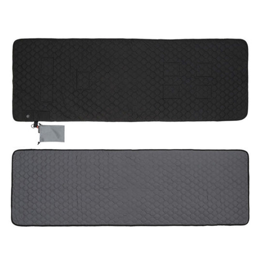 Winter USB Rechargeable Smart Seven Zone Heating Anti-cold Sleeping Bag Pad, 198x62cm Black Gray, 198x62cm Blue Orange
