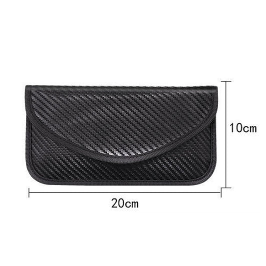 Carbon Fiber Signal Shielding Bag Radiation-proof RFID Phone Key Bag 20 x 10cm, Carbon Fiber 20 x 10cm