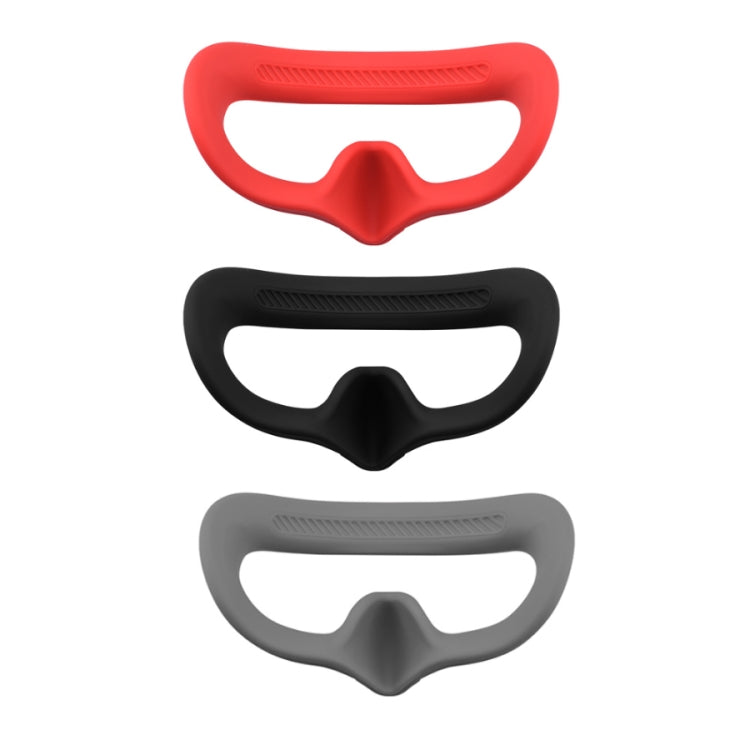For DJI Avata Goggles 2 Eye Pad Silicone Protective Cover, Goggles 2 Eye Pad (Black), Goggles 2 Eye Pad (Gray), Goggles 2 Eye Pad (Red)