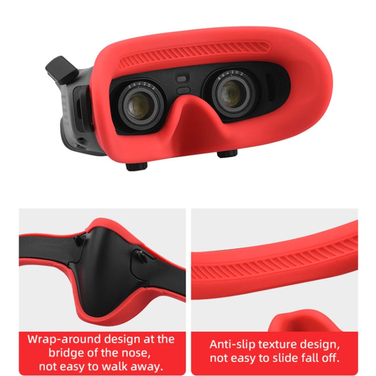 For DJI Avata Goggles 2 Eye Pad Silicone Protective Cover, Goggles 2 Eye Pad (Black), Goggles 2 Eye Pad (Gray), Goggles 2 Eye Pad (Red)