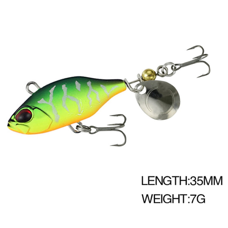 2pcs Leurre Luya Shenshui VIB avec tablettes métalliques Faux Leurre Tiller Bouche Basse Bionique Leurre de Pêche, 2pcs E