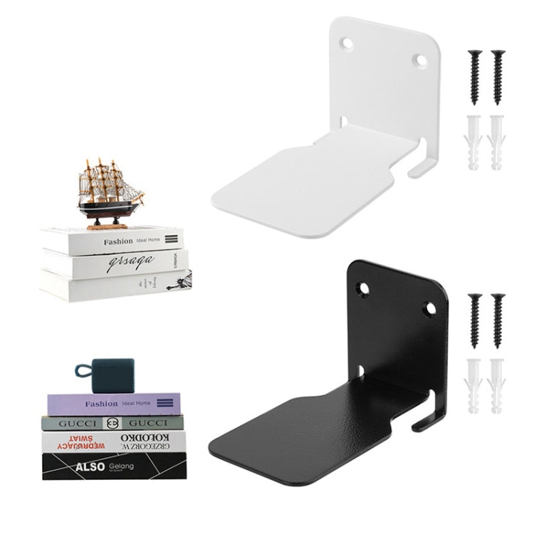 Hidden Stainless Steel Suspended Bookshelf Wall Support Frame Wall Mounted Bracket, Stainless Steel Shelf White