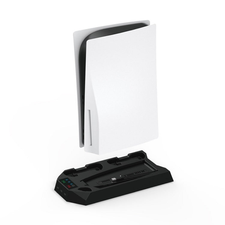 For PS5 DE/UHD 2 In 1 Handheld Console Cooling Stand Fan Base, White, Black