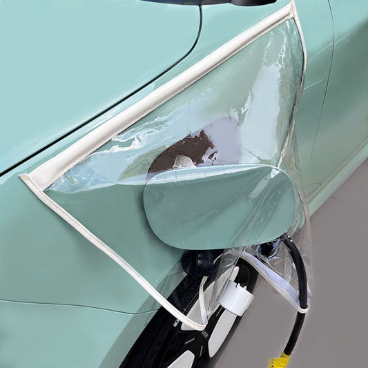 Housse de pluie magnétique transparente pour port de recharge de véhicule électrique, Housse de pluie noire, Housse de pluie verte transparente, Housse de pluie jaune, Housse de pluie bleue, Housse de pluie rose, Housse de pluie blanche