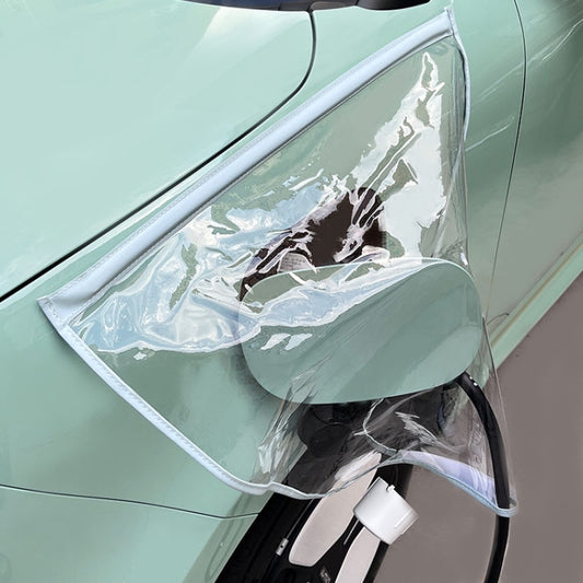 Housse de pluie magnétique transparente pour port de recharge de véhicule électrique, Housse de pluie noire, Housse de pluie verte transparente, Housse de pluie jaune, Housse de pluie bleue, Housse de pluie rose, Housse de pluie blanche