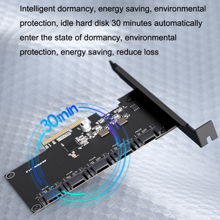SATA3.0 Rotary Card Computer Desktop Solid State Hard Disk, Style:, PCIE X4 To 5 Ports, PCIE X1 To 8 Ports, PCIE X1 To 10 Ports, PCIE X1 To 16 Ports, PCI-E1 To 4