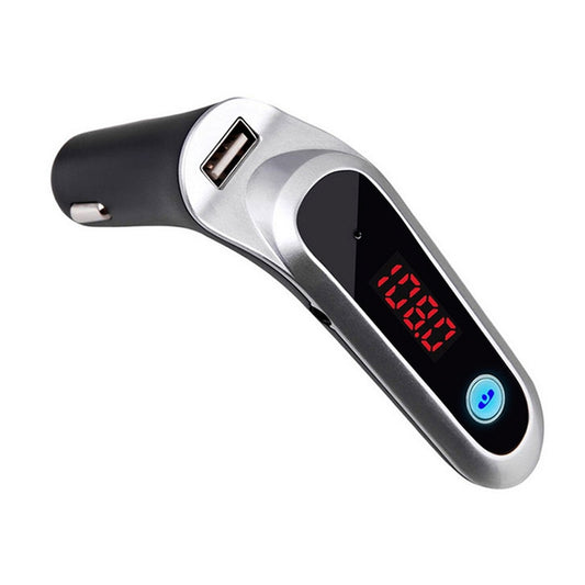 Chargeur de voiture avec lecteur de musique et fonction d'appel S7 Smart Digital Display, S7 Noir, S7 Argent