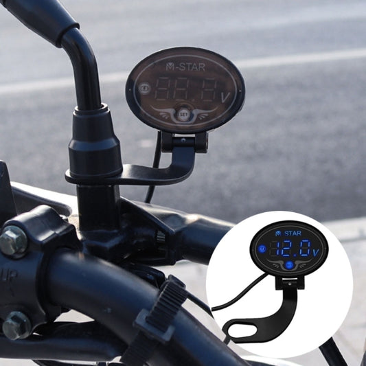 YL-M01 Motorcycle Battery Voltage Monitoring M-STAR Intelligent Voltage Meter, YL-M01 Purple, YL-M01 Blue