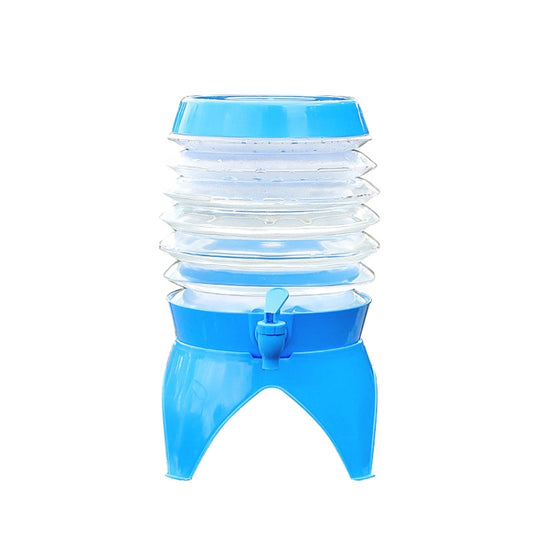 Seau pliant rétractable portable de camping en plein air avec robinet, capacité : 3,5 L, 5,5 L, 7,5 L, 9,5 L
