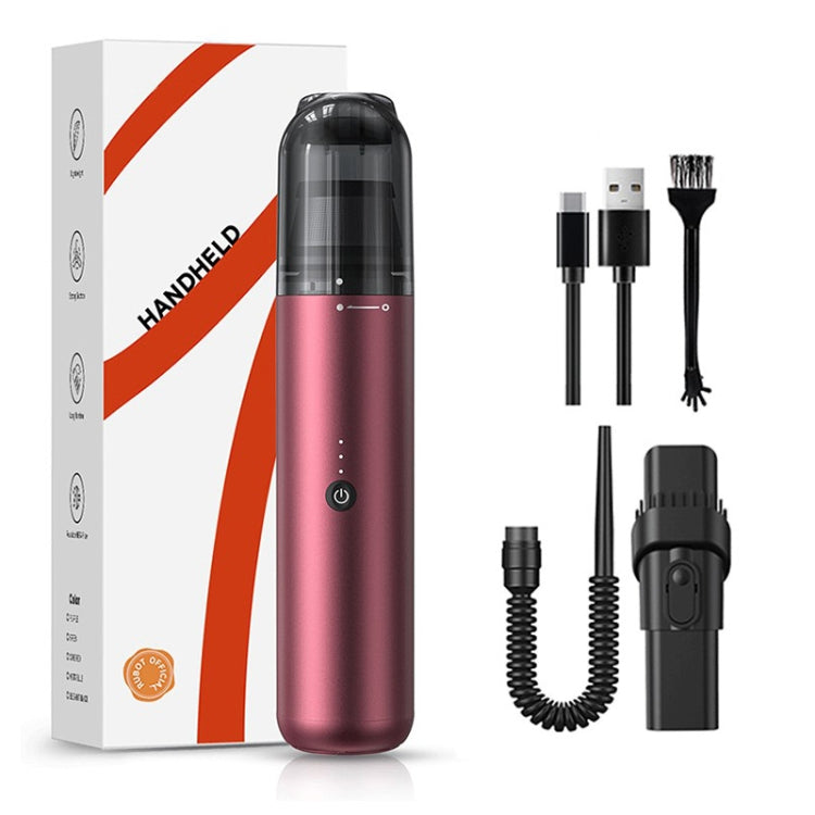 Pinjia P12 High Power Handheld Wireless Vehicles / Household Vacuum Cleaner, P12 Elegant Black, P12 Wine Red