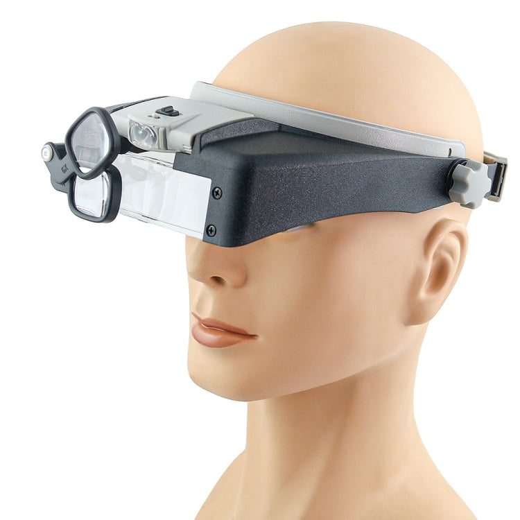 81007-AP LED Light Head-mounted Electronic Repair Tool Magnifying Glass, 81007-AP