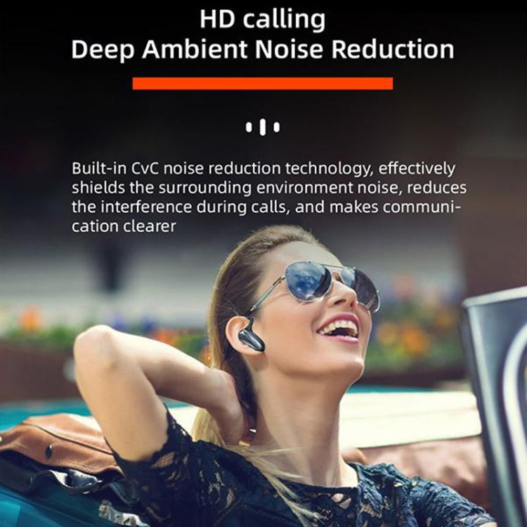 YX02 With Digital Display Hanging Ear Bone Conduction Bluetooth Headset, YX02 Red, YX02 Pink, YX02 Black, YX02 Grey