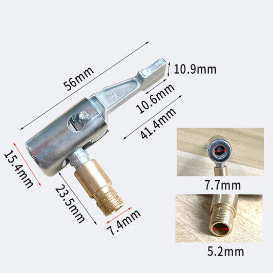 2 joints de tube de pompe gonflable de véhicule, connecteur rapide de tube de bouche de pneu, adaptateur de pompe gonflable, adaptateur de pompe gonflable sans dégonflage, adaptateur de pompe gonflable soulagé