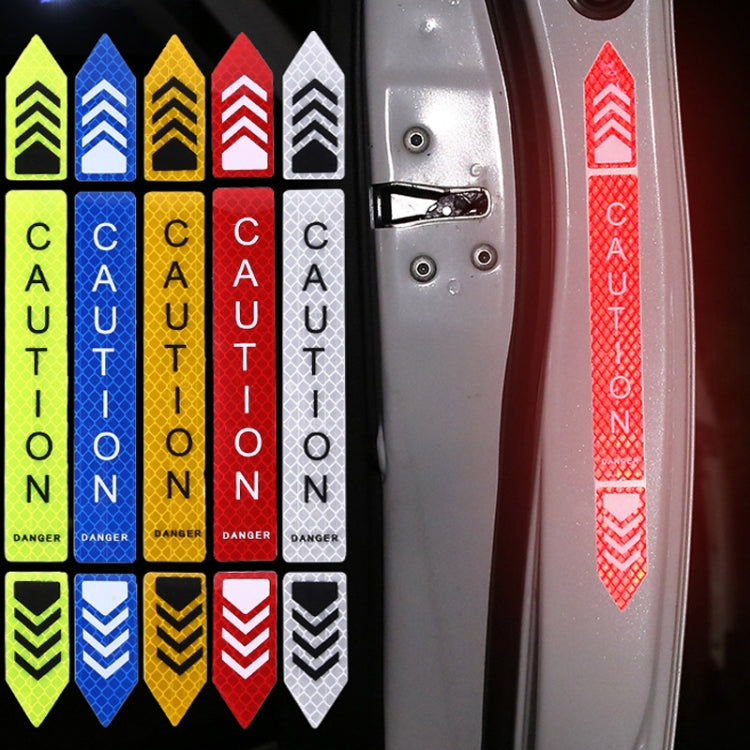 5sets Car Opening Door Anti-Collision Safety Warning Reflector, 5sets Diamond White, 5sets Diamond Red, 5sets Diamond Blue, 5sets Diamond Yellow, 5sets Fluorescent Green