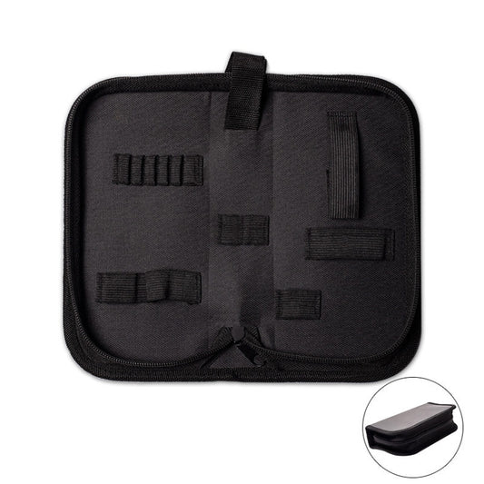 Sac de Rangement Zippé Portable Multi-Fonctionnel pour Outils, Style : A Toile, B Cuir+Toile, C Cuir, D Toile, E Cuir+Toile, F Cuir+Toile