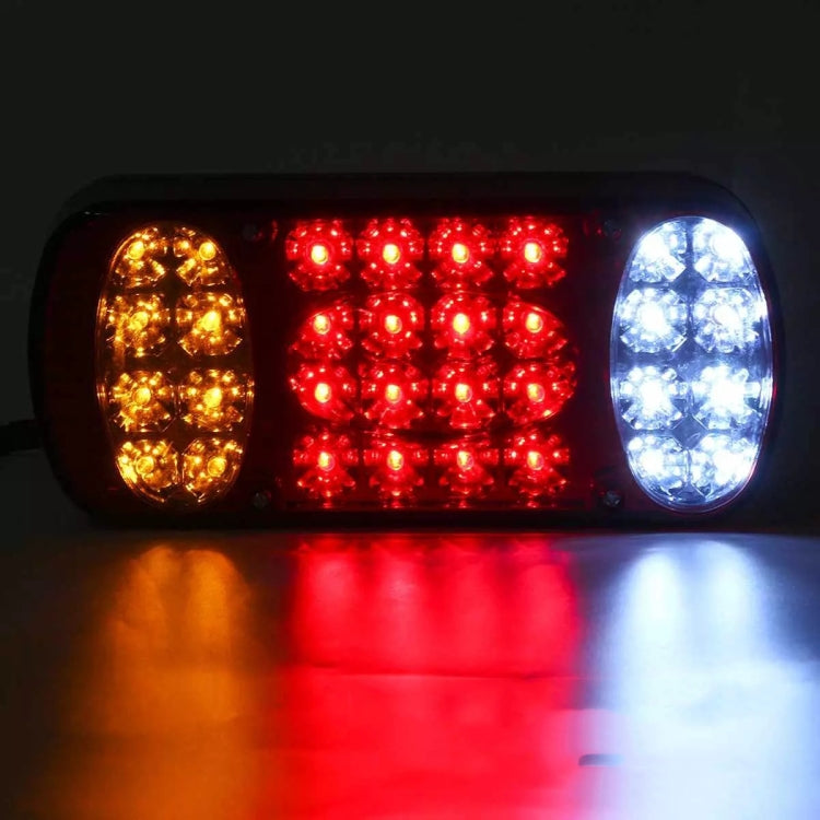 MK-231 12V Trailer Truck Car Straw Hat Lamp Beads Taillights, MK-231 (Red)