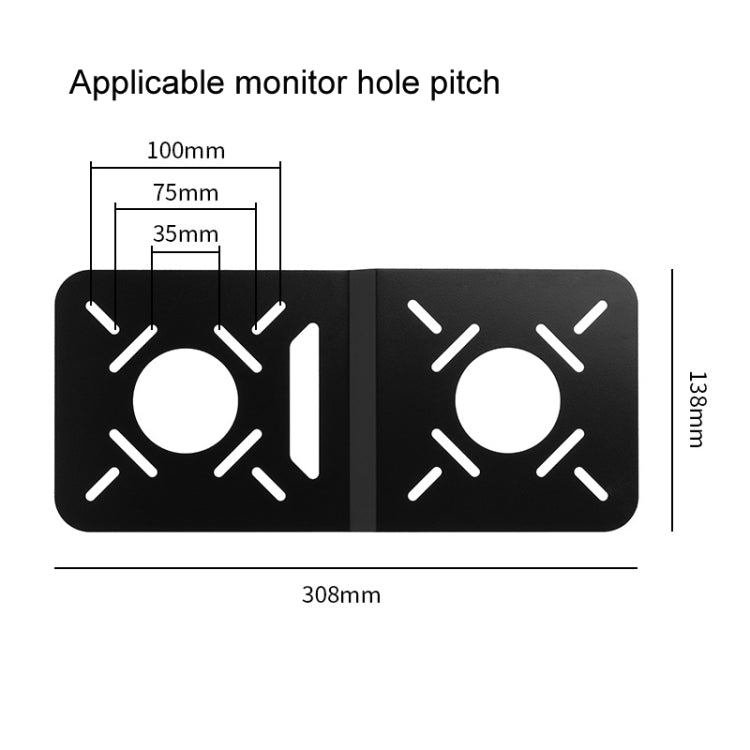 Computer Monitor VESA Connection Bracket Router Tablet Fixed Bracket