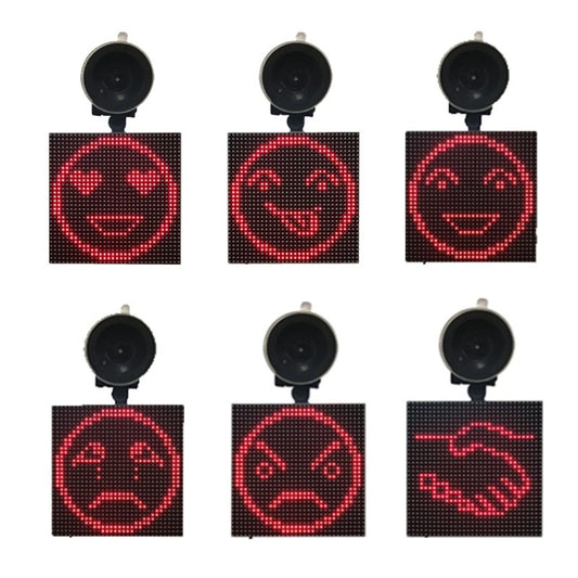 P4-32x32 RGB Full Color Emoticon Picture LED Car Display Wireless Transmission Wifi Custom