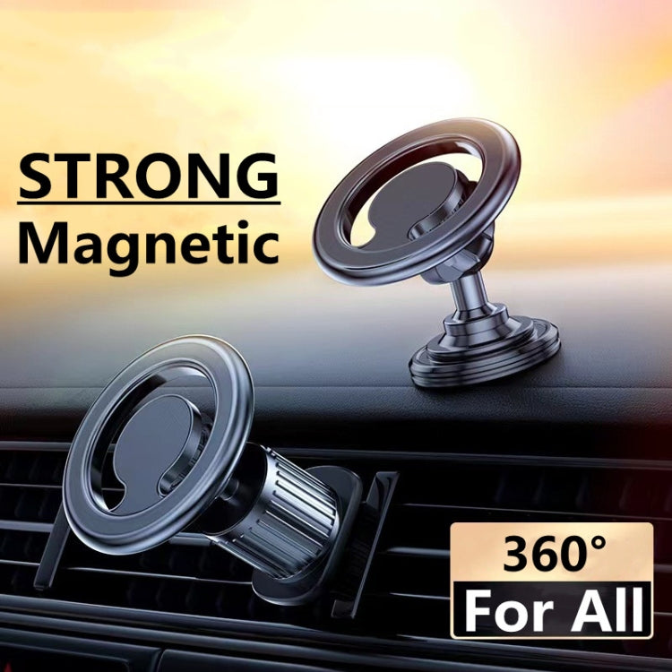 D19 Car Magnetic Mobile Phone Holder Rotatable Metal Navigation Bracket, Spec:, D19 Air Outlet (Black), D19 Sticker (Black), D19 Sticker (Silver), D19 Air Outlet (Silver), D19 Extended (Black), D19 Extended (Silver), D19 Seat (Black), D19 Seat (Silver)