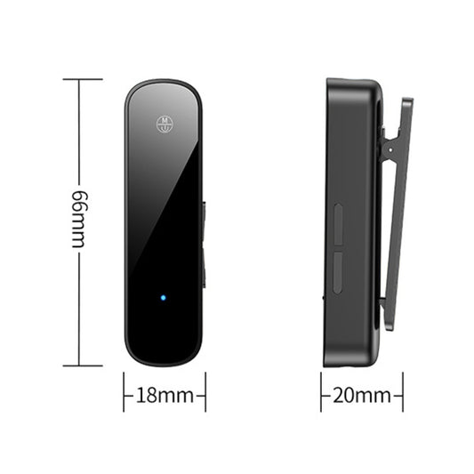 Y2 HiFi Bluetooth 5.3 Audio Receiver Lavalier 3.5mm Audio Call Converter Support TF Card Playback, Y2