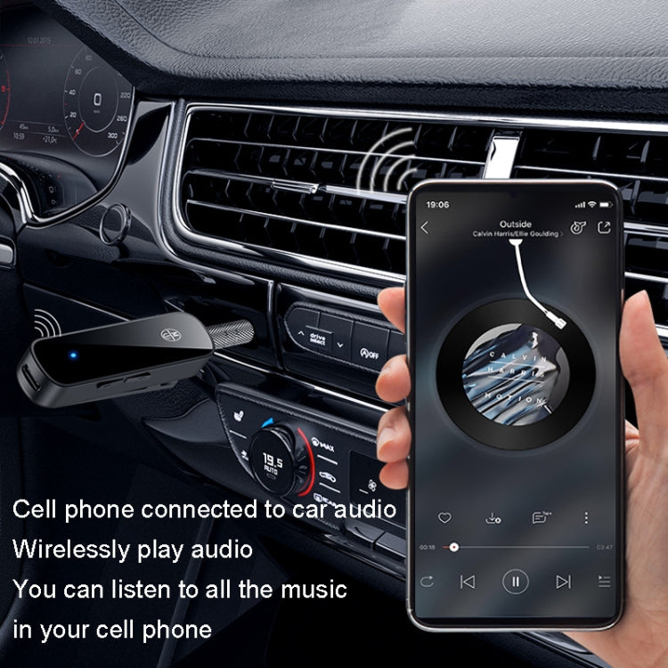 Y2 HiFi Bluetooth 5.3 Audio Receiver Lavalier 3.5mm Audio Call Converter Support TF Card Playback, Y2