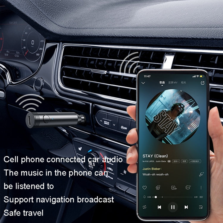 M416 Car Bluetooth Receiver Player Audio Receiver Adapter AUX Converter, M416 Royal Blue, M416 Dark Violet, M416 Rose Red, M416 Silver, M416 Black, M416 Gold