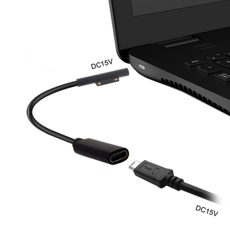 Type-C / USB-C Mother Rotary Seeder Tablet Power Charging Cable For Microsoft Surface Pro 5 / 6, for Microsoft Surface Pro 5 / 6