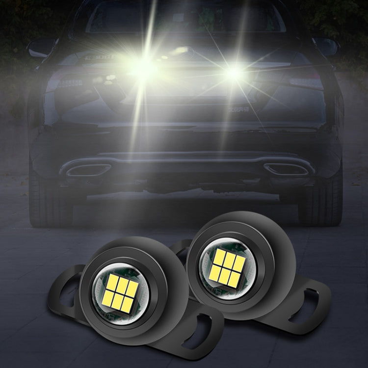 Car LED Ultra -Bright Electric Eye Reversing Light External Bulb Modified Universal Auxiliary Light, Style:, Long Bright Black Shell, Long Bright Silver Shell, Long Bright After 3 Flashes Black Shell, Long Bright After 3 Flashes Silver Shell