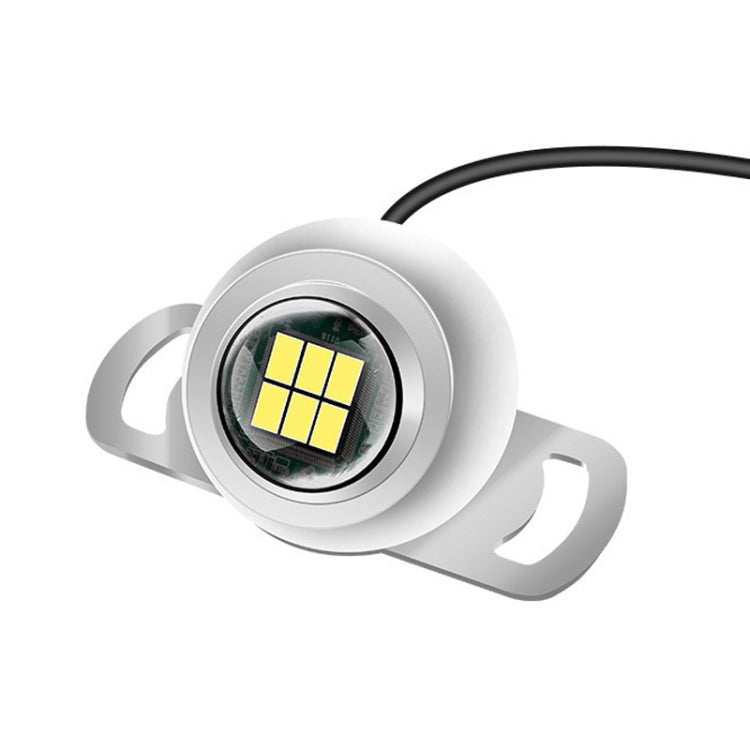 Car LED Ultra -Bright Electric Eye Reversing Light External Bulb Modified Universal Auxiliary Light, Style:, Long Bright Black Shell, Long Bright Silver Shell, Long Bright After 3 Flashes Black Shell, Long Bright After 3 Flashes Silver Shell