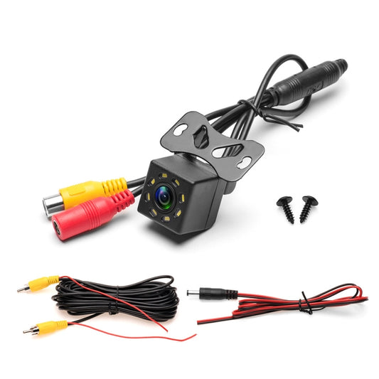 R0003 Caméra de recul externe LED avec lumière d'appoint, Caméra de voiture CCD HD avec vision nocturne, Système à 8 LED P, Système à 12 LED P, Système à 12 LED N