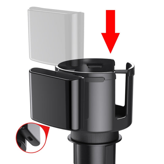 2 in 1 Car Center Console Water Cup Holder Multi-purpose Storage Box