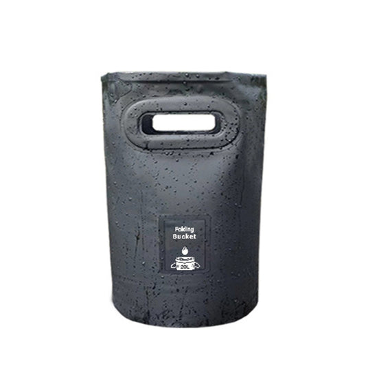 Seau pliant d'extérieur, pratique pour le camping, le pique-nique et la pêche, capacité : 15L, 20L