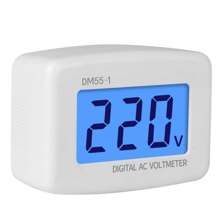 DM55-1 AC 110V- 220V LCD Digital Voltmeter Voltage Tester Detector Meter, DM55-1 US Plug, DM55-1 EU Plug