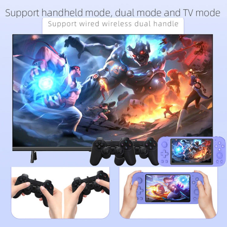 RG3000 Handheld Game Console Support Double Handle Mini Game Console