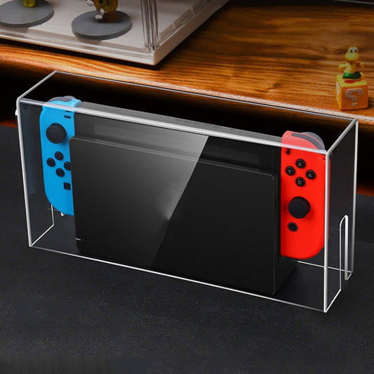 035 for Nintendo Switch/Oled Game Console Display Luminous Base Dustproof Cover, Spec:, Light Base, Transparent, White Label, Black Label, Handle, Jet Warrior, Noble