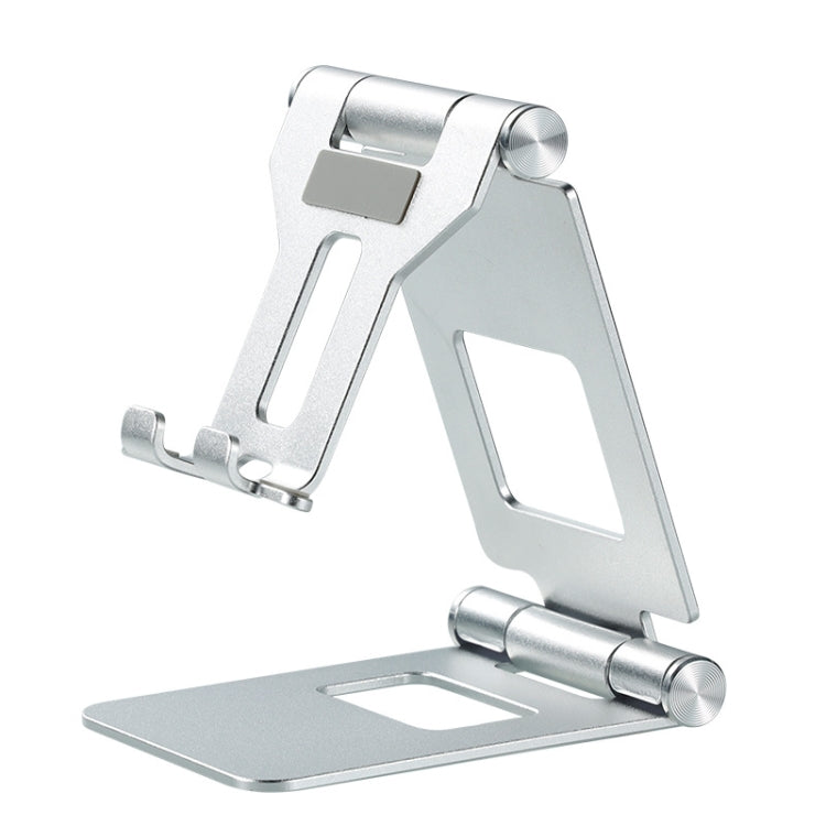 Z10A Aluminum Alloy Double Folding Mobile Phone Holder Desktop Tablet Lazy Holder, Z10A Silver, Z10A Grey, Z10A Black