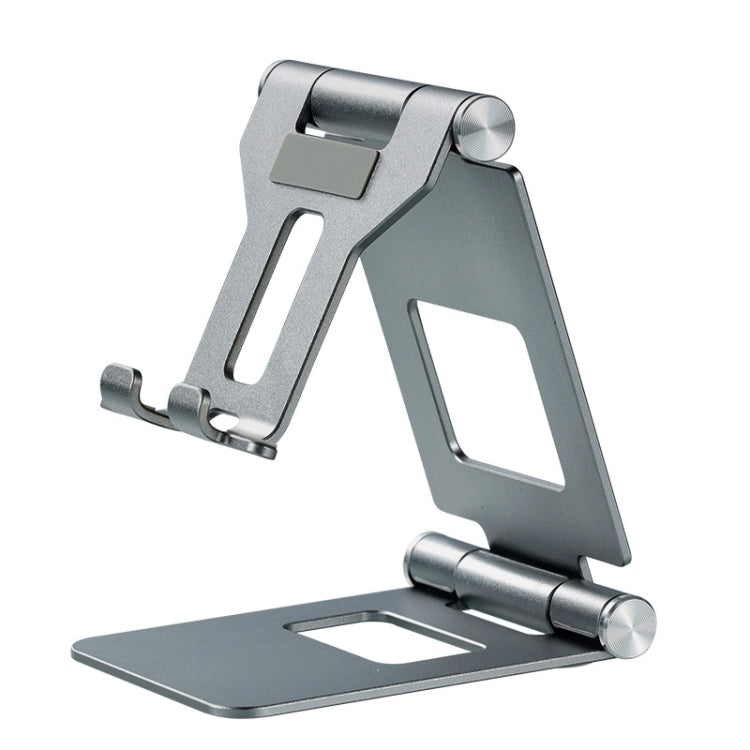 Z10A Aluminum Alloy Double Folding Mobile Phone Holder Desktop Tablet Lazy Holder, Z10A Silver, Z10A Grey, Z10A Black