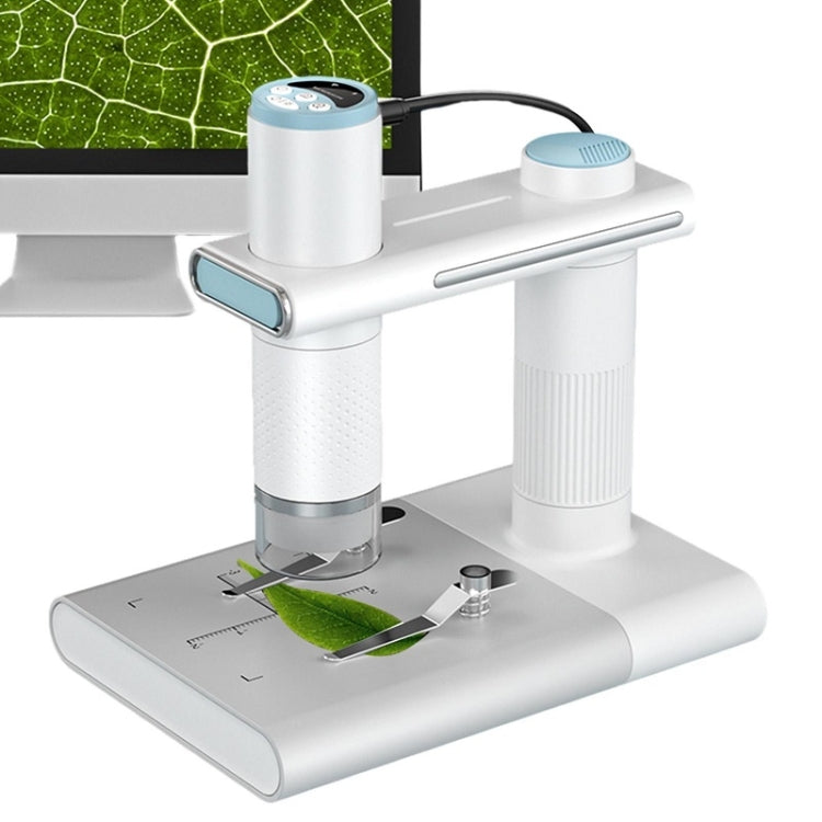 WIFI HD USB Electron Microscope Digital Magnifier With Stand, Black, White