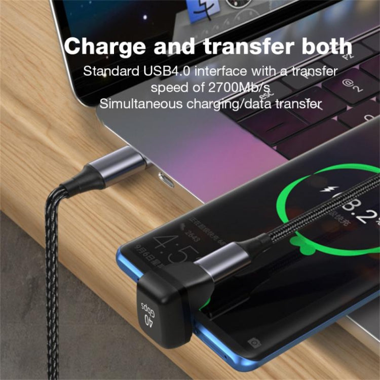 Type-C/USB-C Magnetic Adapter U-shaped Elbow 40GB Converter, 4.0 Magnetic