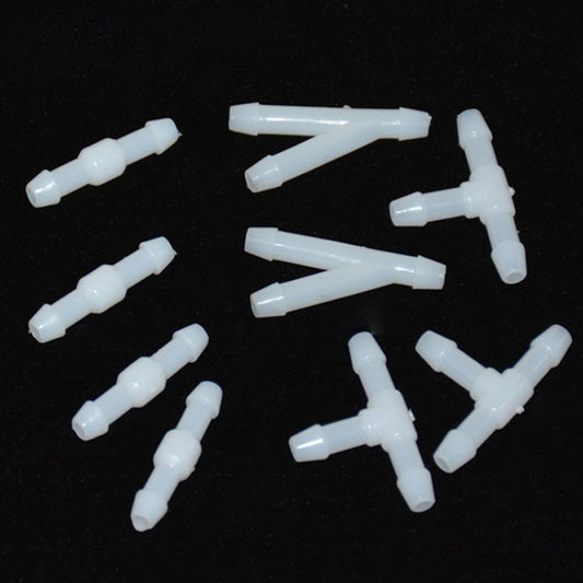 200pcs/bag Universal Car Spray Hose Connector Connection Tube Plastic Snap, Style:, T Type