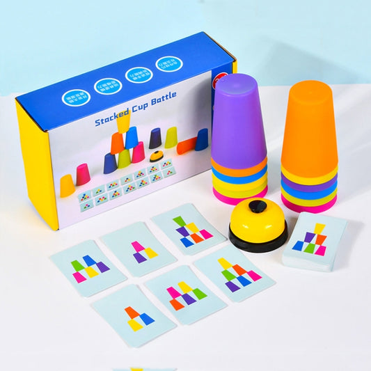 Mixed Colors Quick Stack Cups Speed Training Sports Stacking Cups With Card,Spec:, Single Person, Double Person