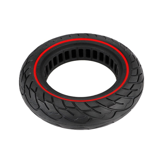 For Ninebot Max G30 10 X 2.5 Inch (60/70-6.5) Scooter Solid Rubber Tire, 10 X 2.5 Inch Red Line, 10 X 2.5 Inch Black