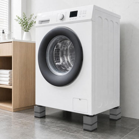 BS-XYJJD Tapis de sol antidérapant et absorbant les chocs pour lave-linge et réfrigérateur, 4 pièces simple couche, 4 pièces double couche, 4 pièces triple couche
