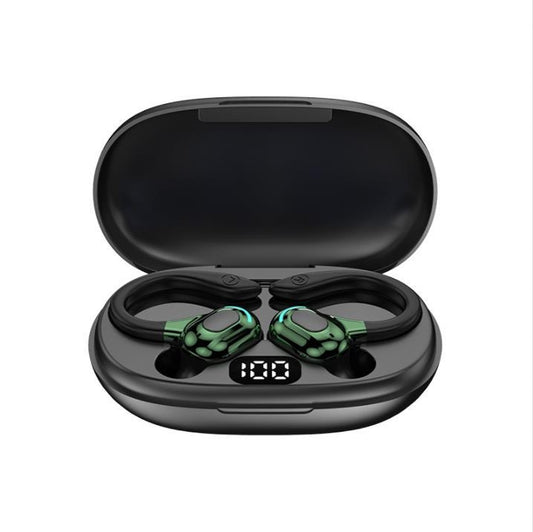 F8 Hanging Ear Stereo Wireless Bluetooth Earphones With Charging Bin, With Charging Bin(Red Double Ear), With Charging Bin(Green Double Ear), With Charging Bin(Blue Double Ear), With Charging Bin(Black Double Ear)