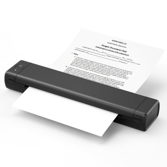 Imprimante thermique portable sans fil Bluetooth M08F, version A4 noir et vert, version A4 noire, version A4 blanche, version A4 blanc et orange, version A4 verte, version A4 rose, version A4 grise, version A4 argentée, version Letter noir et vert...