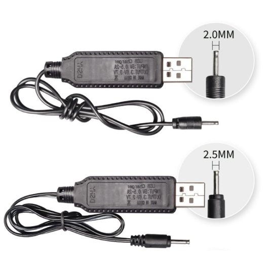 10pcs 3.7V IC Circuit Protection Lithium Battery USB Straight Head Charging Cable, 2.0mm, 2.5mm, 3.5mm, 5.5mm