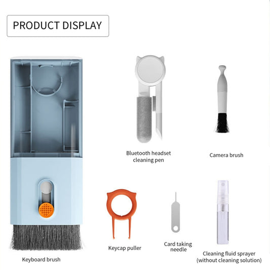 Q6S 10-in-1 Bluetooth Headphone Cleaning Pen Mobile Computer Keyboard Screen Digital Camera Cleaning Kit, Q6S ( (Blue), Q6S (Pink), Q6S (White), Q6S (Black)