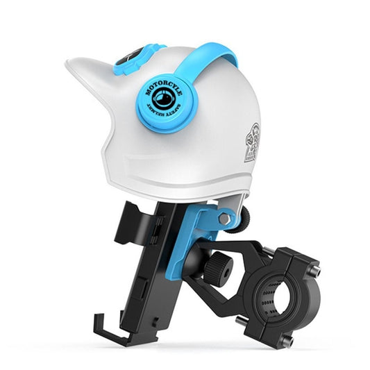 Small Helmet Sunscreen Phone Stand Bracket Motorcycle Mobile Phone Holder,Spec:, Handlebar White, Rearview Mirror Blue, Rearview Mirror White, Blue Helmet, White Helmet, Handlebar Yellow, Rearview Mirror Black, Rearview Mirror Yellow