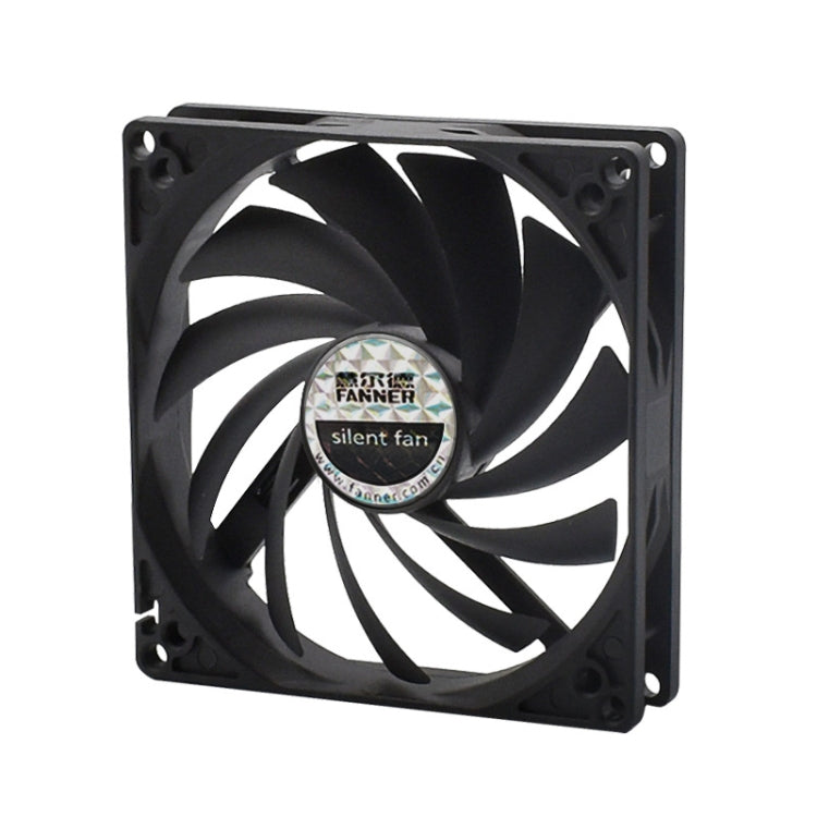 FANNER Ice Soul F10015 Desktop Computer Radiator PWM Intelligent Speed Regulation Ultra-thin Chassis Fan, F10015